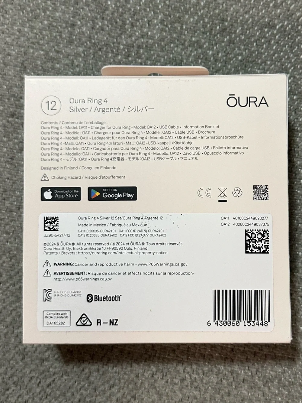 Oura Ring 4 Silver